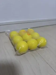 ゴルフ練習用イエローボール9個入り