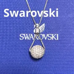 スワロフスキー　ネックレス　パヴェ　ボール　シルバー　正規品　新品　箱付