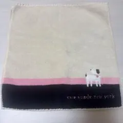 kate spade new york 犬刺繍 タオルハンカチ①のサムネイル