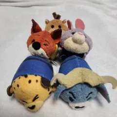 ディズニー ツムツム ぬいぐるみ(ズートピアセット)＋おまけ付き
