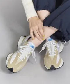 新品　New Balance/U327 23cm ベージュ