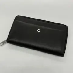 希少】DIESEL ディーゼル　長財布　ラウンドファスナー　黒　レザー　ヤギ革