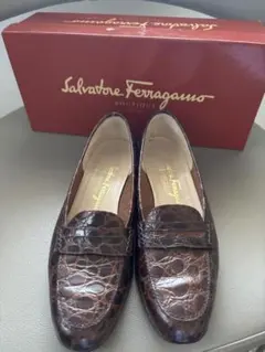 Salvatore Ferragamo ローファー クロコ型押しのサムネイル