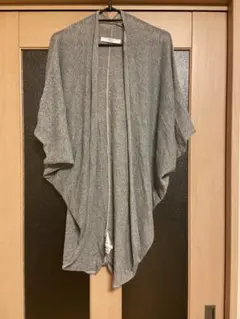 AZUL by moussy グレー カーディガン　5分袖　半袖　ドルマン 羽織のサムネイル
