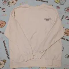 マイメロディー　ハニーズ　キャラクター刺繍ホワイトスウェット