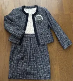 ネイビー系ツイード セレモニースーツ セット