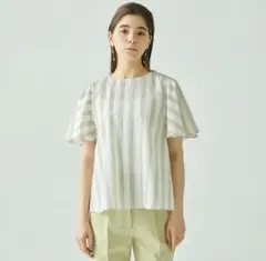 PLST＊ストライプ柄 ブラウス