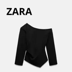 ZARAアシンメトリーギャザートップス