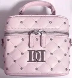 Darich キルティングビジュースクエアミニバッグ ピンク