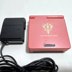 GBA ゲームボーイアドバンス SP 本体 シャア専用カラー アダプタ付