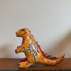 パリ購入 特大 ペーパーマッシュ アニマル オブジェ フォークアート 民