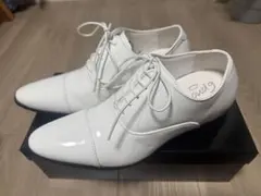 MAZZO ホワイト ドレスシューズ　 メンズウェディング小物