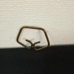 真鍮 ブラス Jean Ring ジーンリング 五角形 キーリング キーホルダー