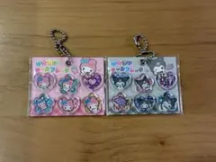 おはじきシールフレーク風キーホルダー　マイメロクロミ
