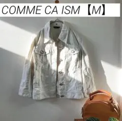ジャケット　デニムジャケット　白　ベージュ　コムサ　コムサイズム