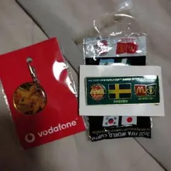 ワールドカップ　ピンバッジ＆ベッカム　キーホルダー