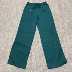 GU ダークグリーン ワイドパンツ Sサイズ
