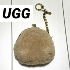 10/10 UGG シープスキン モコモコ 小銭入れ チェーン付き