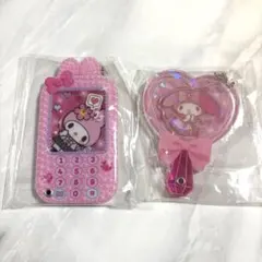 マイメロディ マイメロ カスタムアクリルチャーム　ガラケー　平成