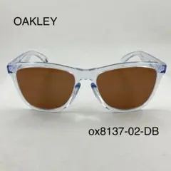 オークリーox8137-02ライトブルーグレーサングラスFrogskins - メルカリ
