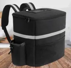 黒の保冷バッグ ピザボックス用