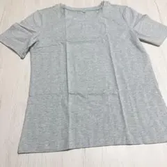 無地 Tシャツ レディース グレー　クルーネック 半袖 トップス Sサイズ