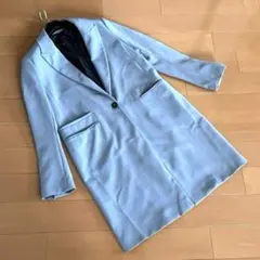 ZARA BASIC ザラ チェスターコート薄手 くすみカラー XS