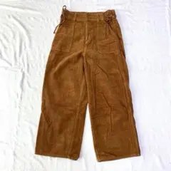 【オリーブデオリーブ】コーデュロイパンツ 綿100％ ウエストゴム 横リボン F