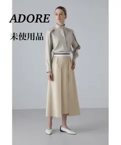 ♦︎美品♦︎アドーア　ADORE クリアライトロングブラウス　グレー　日本製　38 ◇クリアクロスブラウス（5314210908） | ADORE (Women