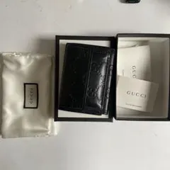 GUCCI 三つ折りウォレット3つ折り財布小物 黒547070レディース