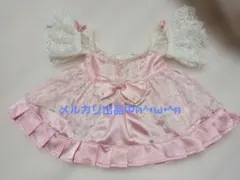 マザーガーデン うさももちゃん ぬいぐるみ用ドレスピンクレースリボン