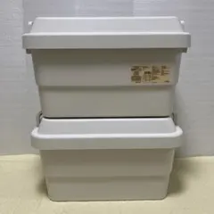 【無印良品】MUJI ポリプロピレン頑丈収納ボックス 旧型 2個 収納ケース 大