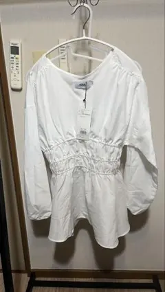 【AZUL by MOUSSY】 ホワイト長袖シャツ M