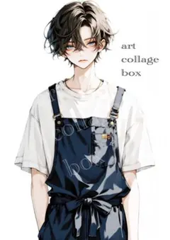 26121 おすそ分けファイル　人物ステッカー　男の子　コラージュ素材