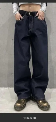 GAP 28W30L スーパーバギーデニム　ダークリンス