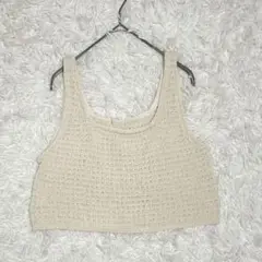 LOWRYS FARM　ローリーズファーム【サイズF】ニット　ビスチェ　ベージュ