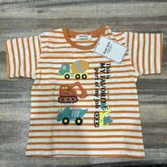 SLAP SLIP 重機柄 ボーダーTシャツ 90cmのサムネイル