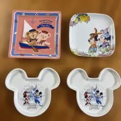 ディズニースーベニアプレート４枚セット