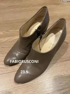 ファビオルスコーニ 23.5 ブーツ ベージュ ショートブーツ