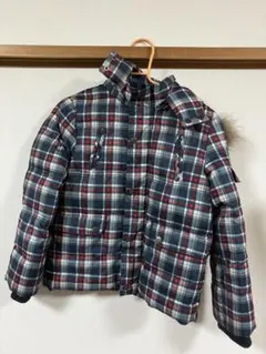 チェック柄ダウンコート 130サイズ