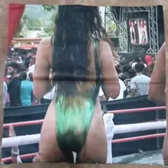 フェスティバル　水着ハイレグ女性　レースクイーン　クッションカバー