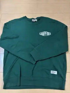 【CAMPFREE】ダークグリーンスウェット Mサイズ