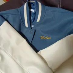 Helm スタジャン 青と白