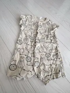 ライオン柄ロンパース 80cm 綿100%