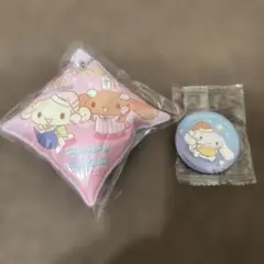 シナモロール くら寿司 エスプレッソ クッションチャーム　缶バッジ　セット