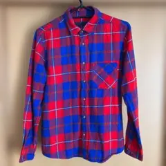 PiINKHOUSEリボン.タータンチェックシャツ赤 M size美品 - メルカリ