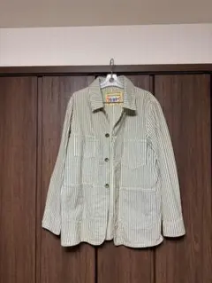 BEAMS BOY カバーオール ヒッコリー チャイナボタン - メルカリ