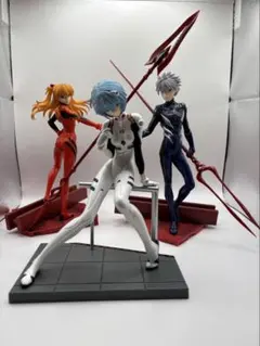 エヴァンゲリオン カヲル アスカ レイ　フィギュア 3体セット