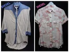 DIESEL ディーゼル　シャツ✕２(予備ボタン有り)