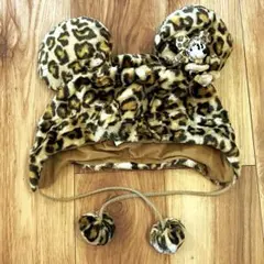 激レア ディズニー ファンキャップ ヒョウ柄 ミニー 58cm ヴィンテージ